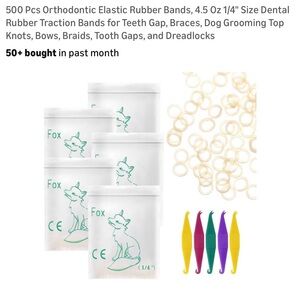 Orthodontic Elastic Rubber Bands with Hooks